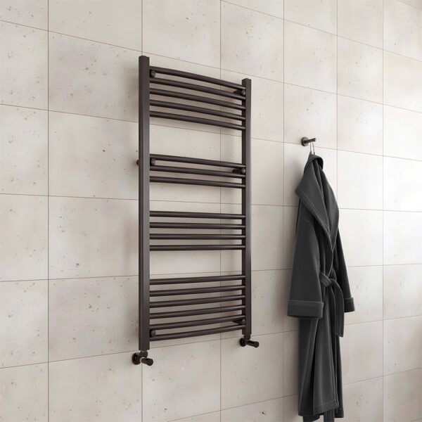 Aldo curved heated towel Rail | Clearance Sale | Bathshed | nationwide delivery UK and Ireland