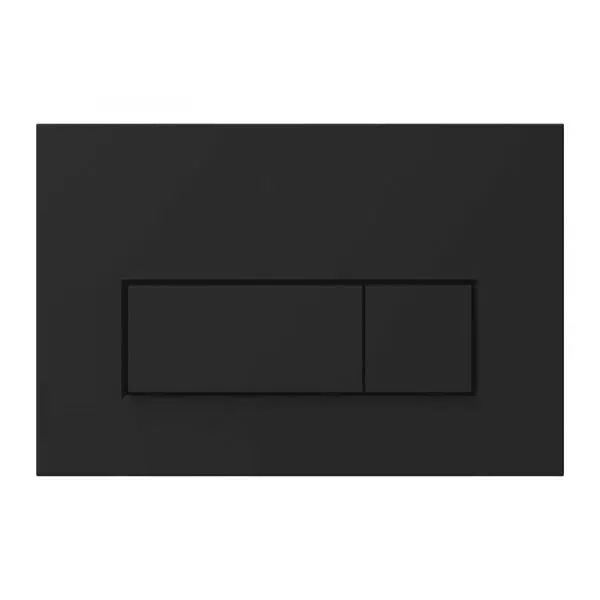 Forio Metal Black Thin Dual Flush Plate