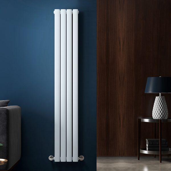 Nika vertical white designer radiator