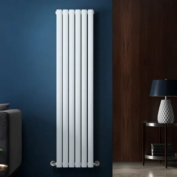 Nika vertical white designer radiator