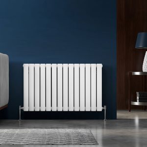 Nika horizontal white designer radiator