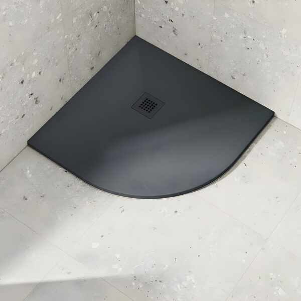 Anthracite Quadrant Slate Shower Tray | Shower Trays | Bathshed | Next day dispatch ireland and the UK
