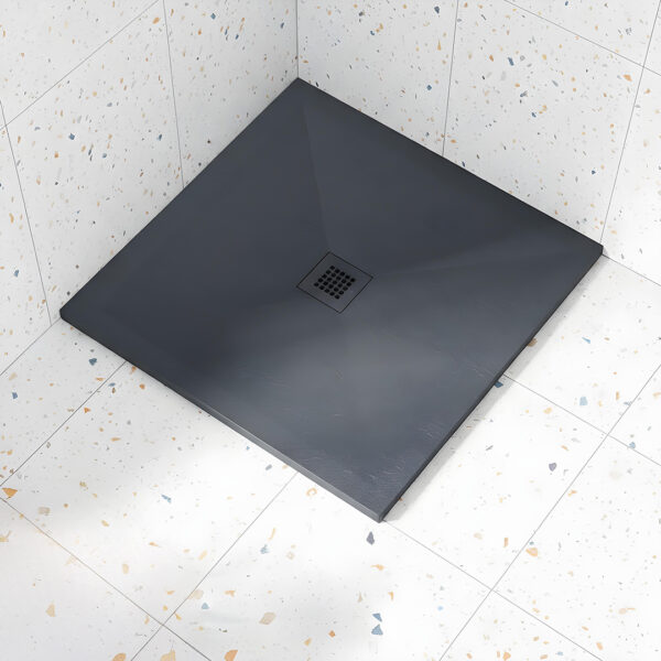 Anthracite Square Slate Shower Tray | Shower Trays | Bathshed | Next day dispatch ireland and the UK