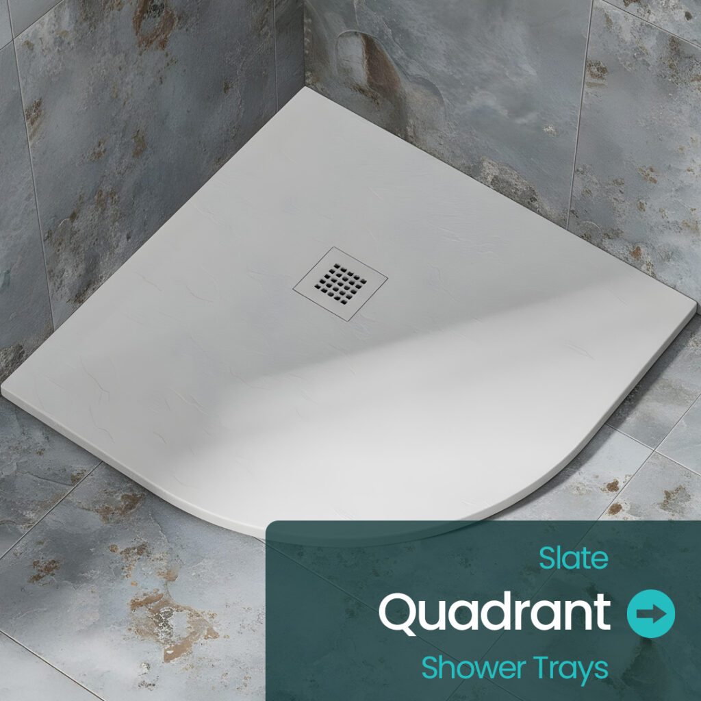 quadrant slate shower tray | Shower trays for shower enclosures | Bathshed | Delivery Ireland And the UK