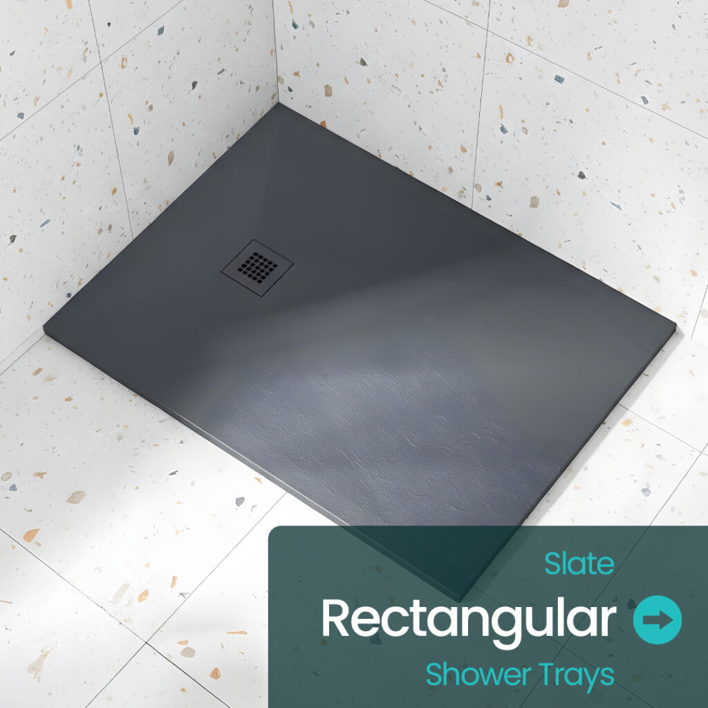 rectangular slate shower tray | Shower trays for shower enclosures | Bathshed | Delivery Ireland And the UK