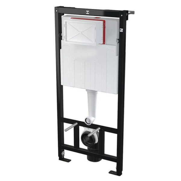 Wall hung toilet frame