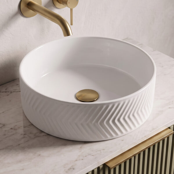 Media Chevron Countertop Basin | Clearance bathroom basins | Bathshed | Delivery UK and Ireland