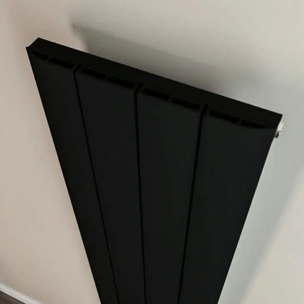 Saturn Black 1800 x 280mm Vertical Designer Radiator - Image 2