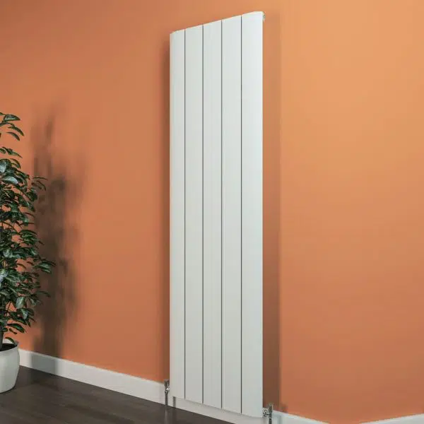 Saturn White 1800 x 470mm Vertical Designer Radiator