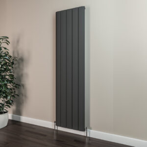 Saturn Anthracite 1800 x 470mm Vertical Designer Radiator