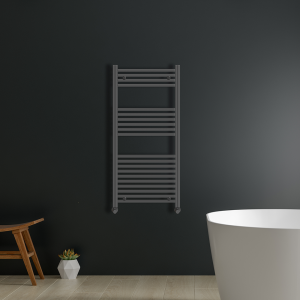 Anthracite heated towel rail | Bathshed | Bathrooms Ireland and The UK | Discount Bathrooms | Ladder Towel rails