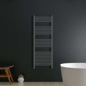 Aldo Straight Anthracite Heated Towel Rail | Heated Towel Rails | Heating | Delivery Ireland and the UK | Bathshed