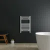Aldo Straight Chrome Heated Towel Rail | Heated Towel Rails | Heating | Delivery Ireland and the UK | Bathshed