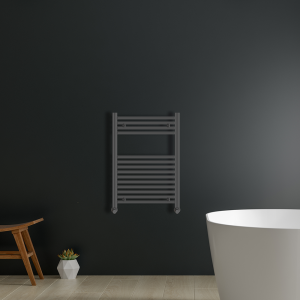 Aldo Straight Anthracite Heated Towel Rail | Heated Towel Rails | Heating | Delivery Ireland and the UK | Bathshed