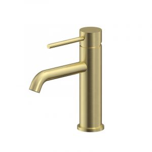 russo brushed brass basin mixer tap