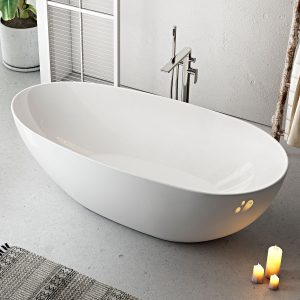 nera white freestanding bath