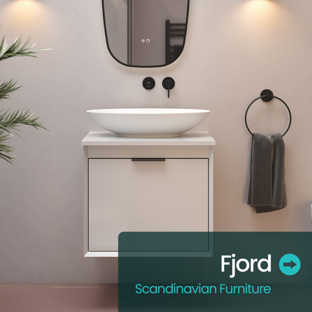 Fjord Scandinavian Bathroom furniture | Sonas Bathrooms | Bathshed | Delivery Ireland