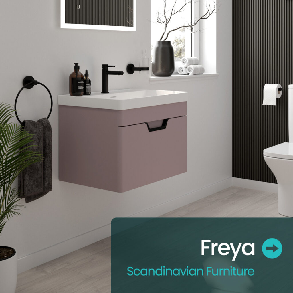 Freya Scandinavian Bathroom furniture | Sonas Bathrooms | Bathshed | Delivery Ireland