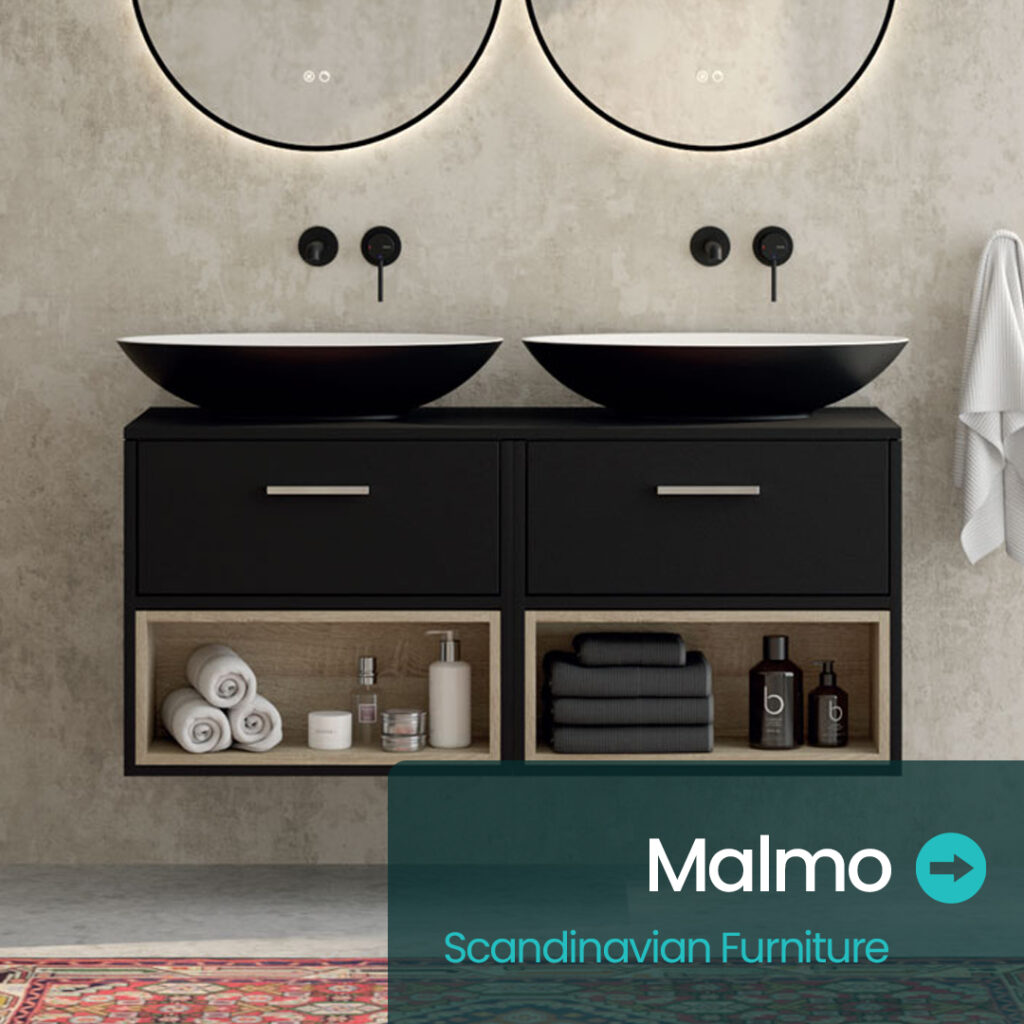 Malmo Scandinavian Bathroom furniture | Sonas Bathrooms | Bathshed | Delivery Ireland