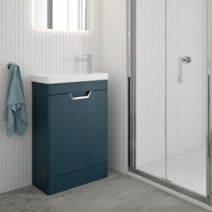 Freya 1 door cloakroom floorstanding vanity unit | Scandinavian bathroom furniture | Sonas Bathrooms | Bathshed | Nationwide Delivery UK and Ireland