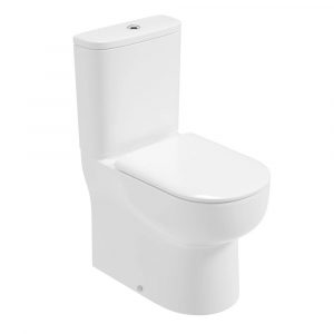 sonas Via Fully Shrouded Comfort Height Closed Coupled Rimless Pan & Soft Close Seat