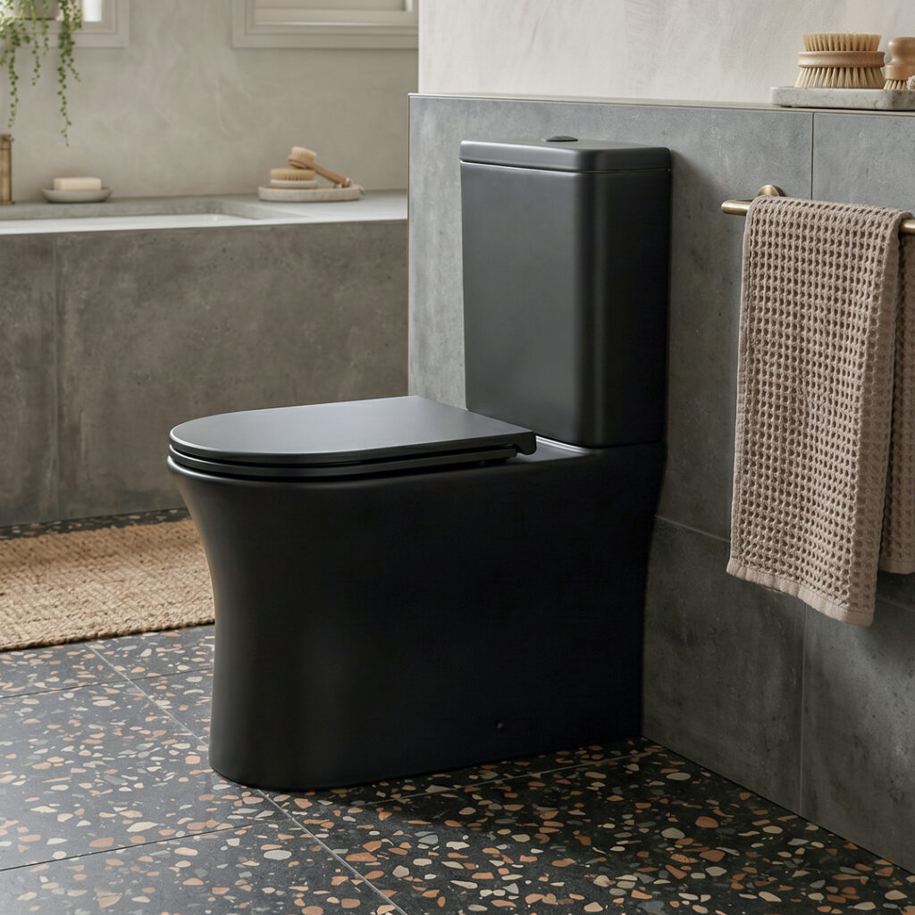series 300 matt black closed coupled toilet | Toilets Ireland and the UK | Bathshed