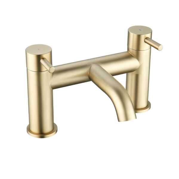 Hyde Chrome brushed brass mixer | Bathroom Taps | Nationwide delivery Ireland & The UK | Bathshed