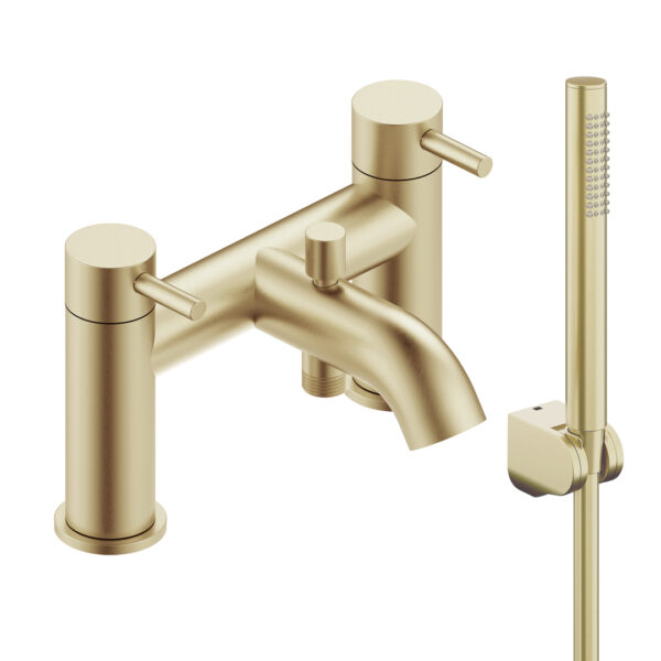 Hyde Chrome brushed brass mixer | Bathroom Taps | Nationwide delivery Ireland & The UK | Bathshed