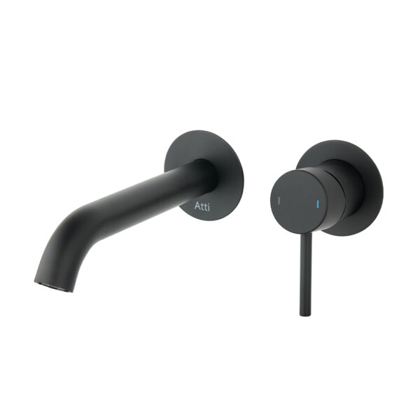 Hyde matt black wall basin mixer | Bathroom Taps | Nationwide delivery Ireland & The UK | Bathshed
