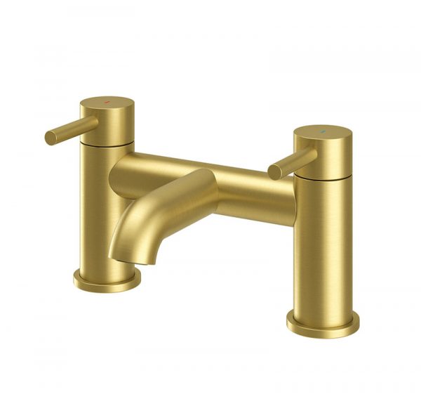 Oir Brushed Brass Bath FIller