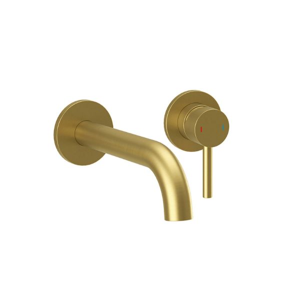 Oir Brushed Brass wall mounted tap