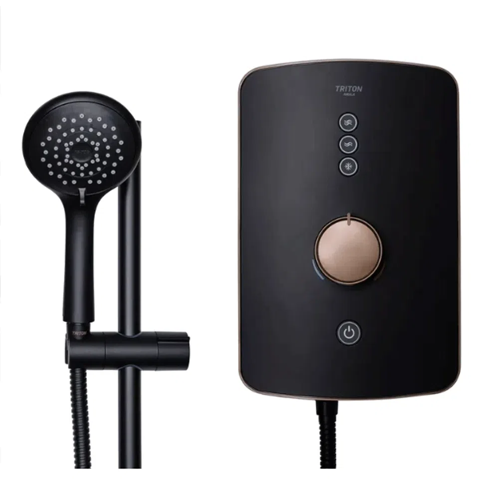 triton Amala Electric Shower - Brushed Copper