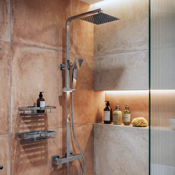 Essentials Square Exposed Shower Kit | Exposed Shower Kits | Nationwide Delivery UK & Ireland | Bathshed