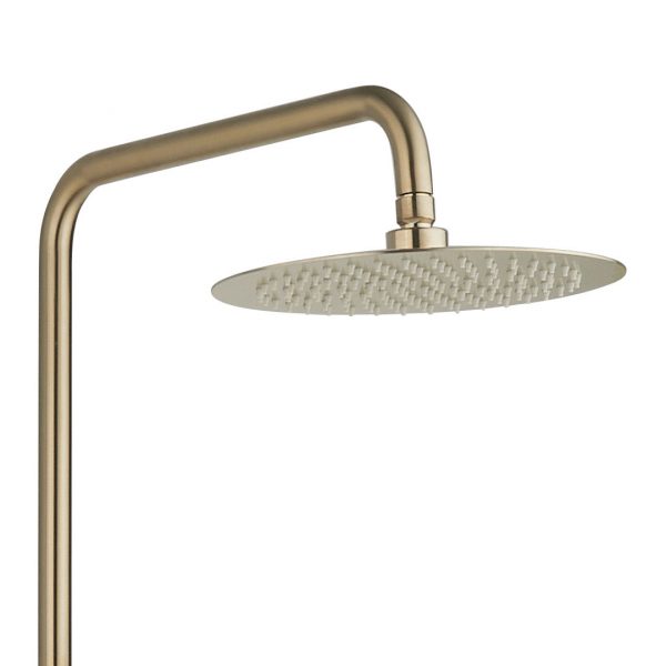 Aura Brushed Brass Exposed Shower Kit | Delivery Uk & Ireland | Thermostatic Showers | Bar Showers | Bathshed