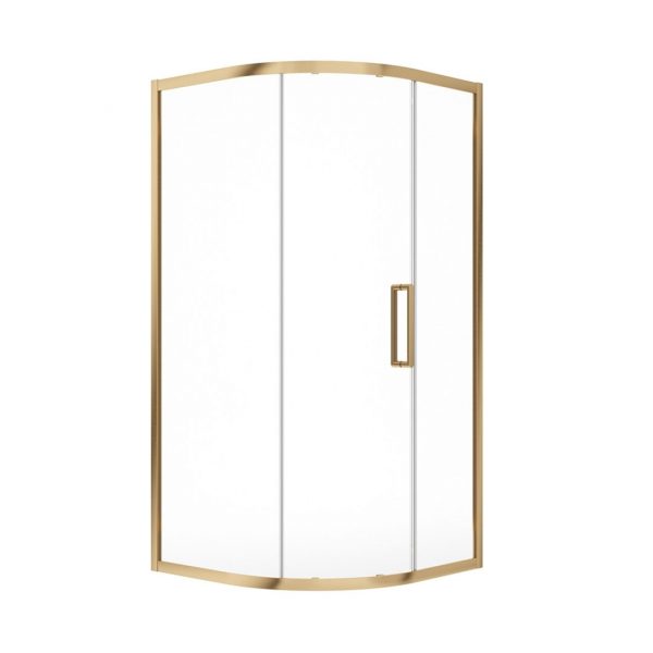 ASPECT 8mm One Door Quadrant Brushed Gold | Sonas Bathrooms | Bathshed | Bathrooms Ireland & The UK | Nationwide Delivery