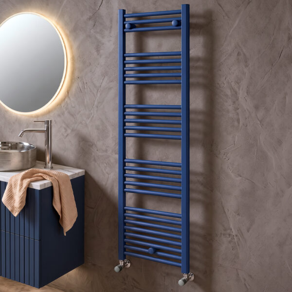 Ara Blue Heated towel rail | Bathroom Heating | Bathshed | Nationwide delivery Ireland & the UK