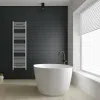 Aldo Straight Chrome Heated Towel Rail | Heated Towel Rails | Heating | Delivery Ireland and the UK | Bathshed