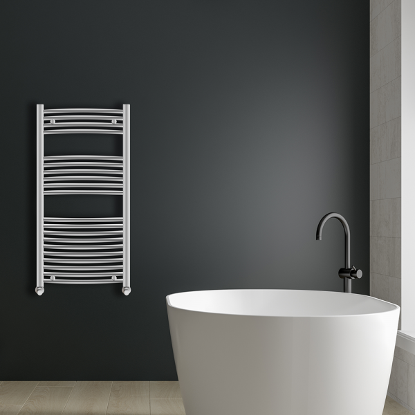 chrome heated towel rail | Bathshed | Bathrooms Ireland and The UK | Discount Bathrooms | Ladder Towel rails