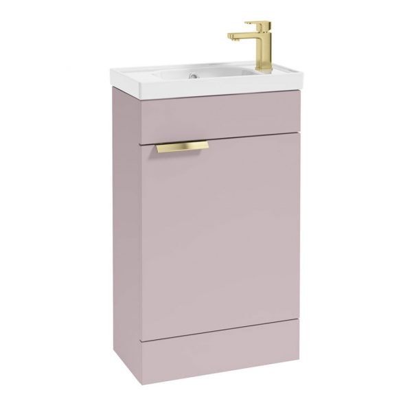 Stockholm Pink Cloakroom Floorstanding Vanity Unit | Floorstanding Vanity Units | Furniture | Delivery Ireland and the UK | Bathshed