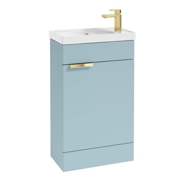 Stockholm Morning Sky Blue Cloakroom Floorstanding Vanity Unit | Floorstanding Vanity Units | Furniture | Delivery Ireland and the UK | Bathshed