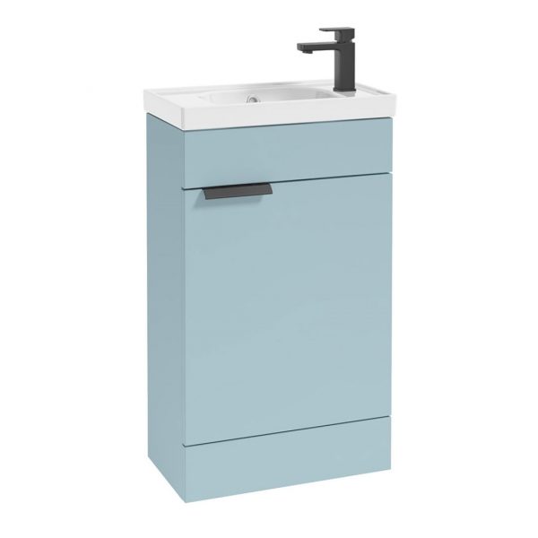 Stockholm Morning Sky Blue Cloakroom Floorstanding Vanity Unit | Floorstanding Vanity Units | Furniture | Delivery Ireland and the UK | Bathshed