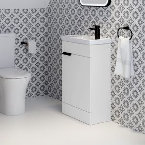 Stockholm cloakroom floorstanding vanity unit | Bathshed | Bathrooms Ireland and The UK | Discount Bathrooms | Sonas Bathrooms