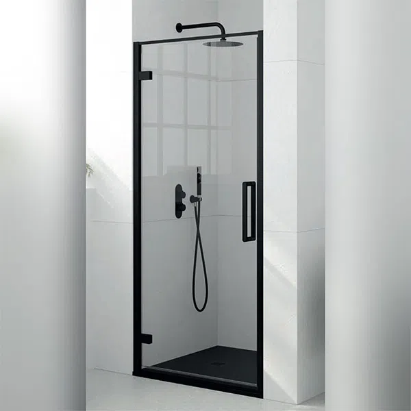 ASPECT 8mm Framed Infold Door 700mm Black | Shower Enclosures | Pivot Enclosures | Delivery Ireland and the UK | Bathshed