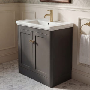 Cambridge Anchor Grey Floorstanding Vanity Unit | Wall Hung Vanity Units | Furniture | Delivery Ireland and the UK | Bathshed