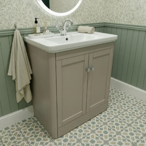 Cambridge Stone Grey Floorstanding Vanity Unit | Wall Hung Vanity Units | Furniture | Delivery Ireland and the UK | Bathshed