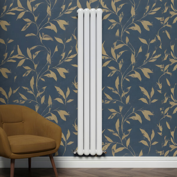 Sorrento White Vertical 2 Column Designer Radiator | Designer Radiator | Heating | Delivery UK and Ireland | Bathshed