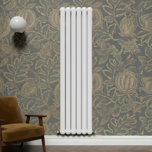 Sorrento White Vertical 2 Column Designer Radiator | Designer Radiator | Heating | Delivery UK and Ireland | Bathshed