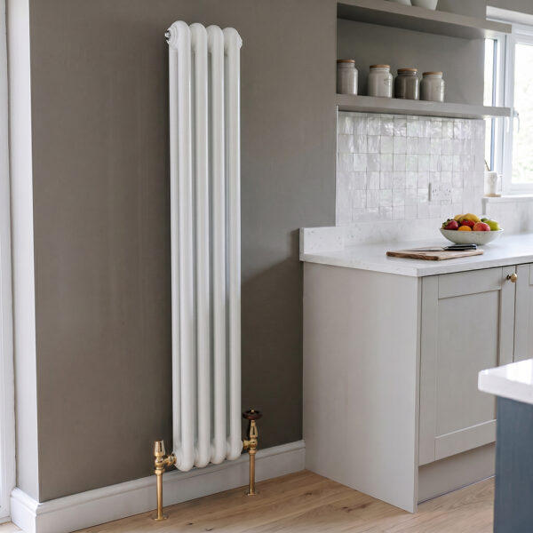 Sorrento White Vertical Designer Radiator | Designer Radiator | Heating | Delivery UK and Ireland | Bathshed