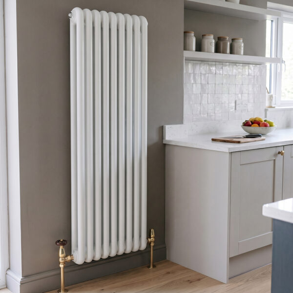 Sorrento White Vertical Designer Radiator | Designer Radiator | Heating | Delivery UK and Ireland | Bathshed
