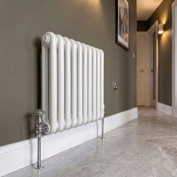 Sorrento White Horizontal 2 Column Designer Radiator | Designer Radiator | Heating | Delivery UK and Ireland | Bathshed